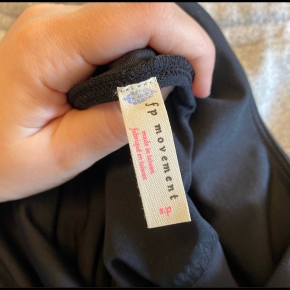 Free people movement born to run black zipper ankle athletic leggings Small - Picture 11 of 13